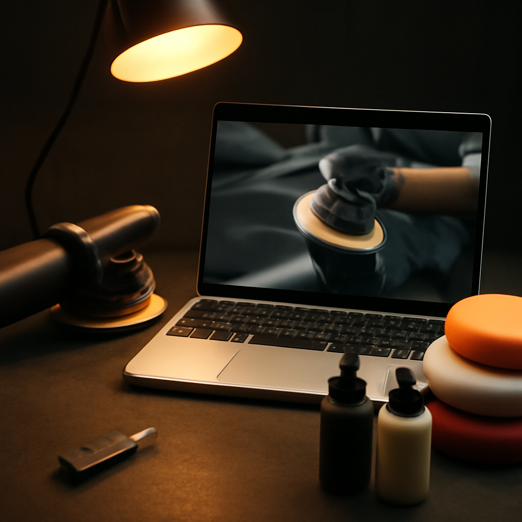 Paint Correction Masterclass course material from freshcardetail Academy