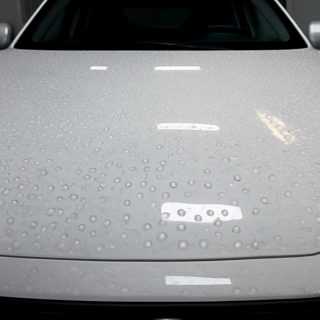 Ceramic coating after — water beading
